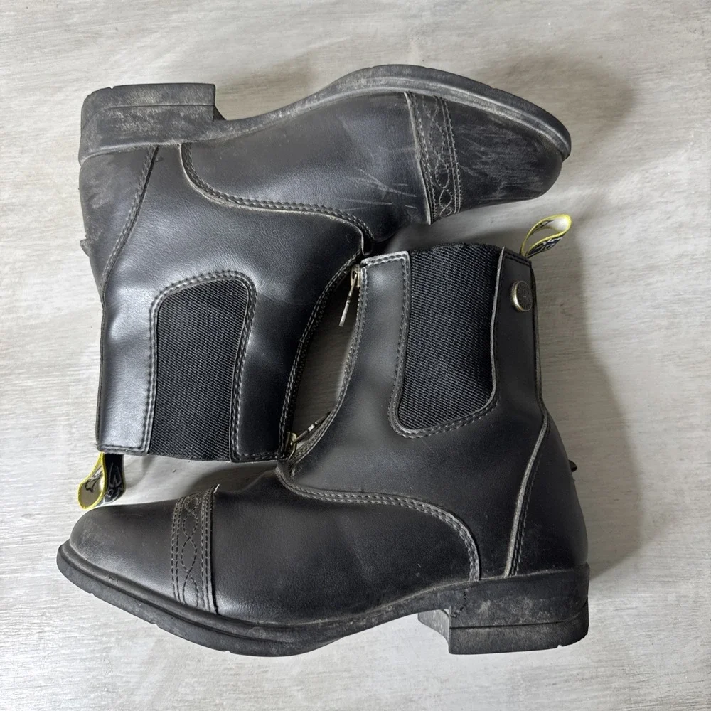 Moretta Action Flex Black Leather Women's Equestrian Riding Boot Size 4 Clio